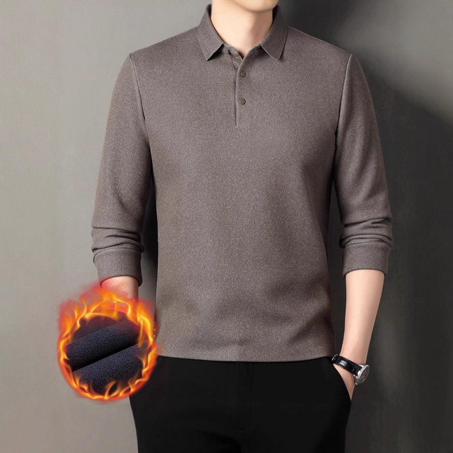 Men's Long Sleeve Polo Shirt Lisslune