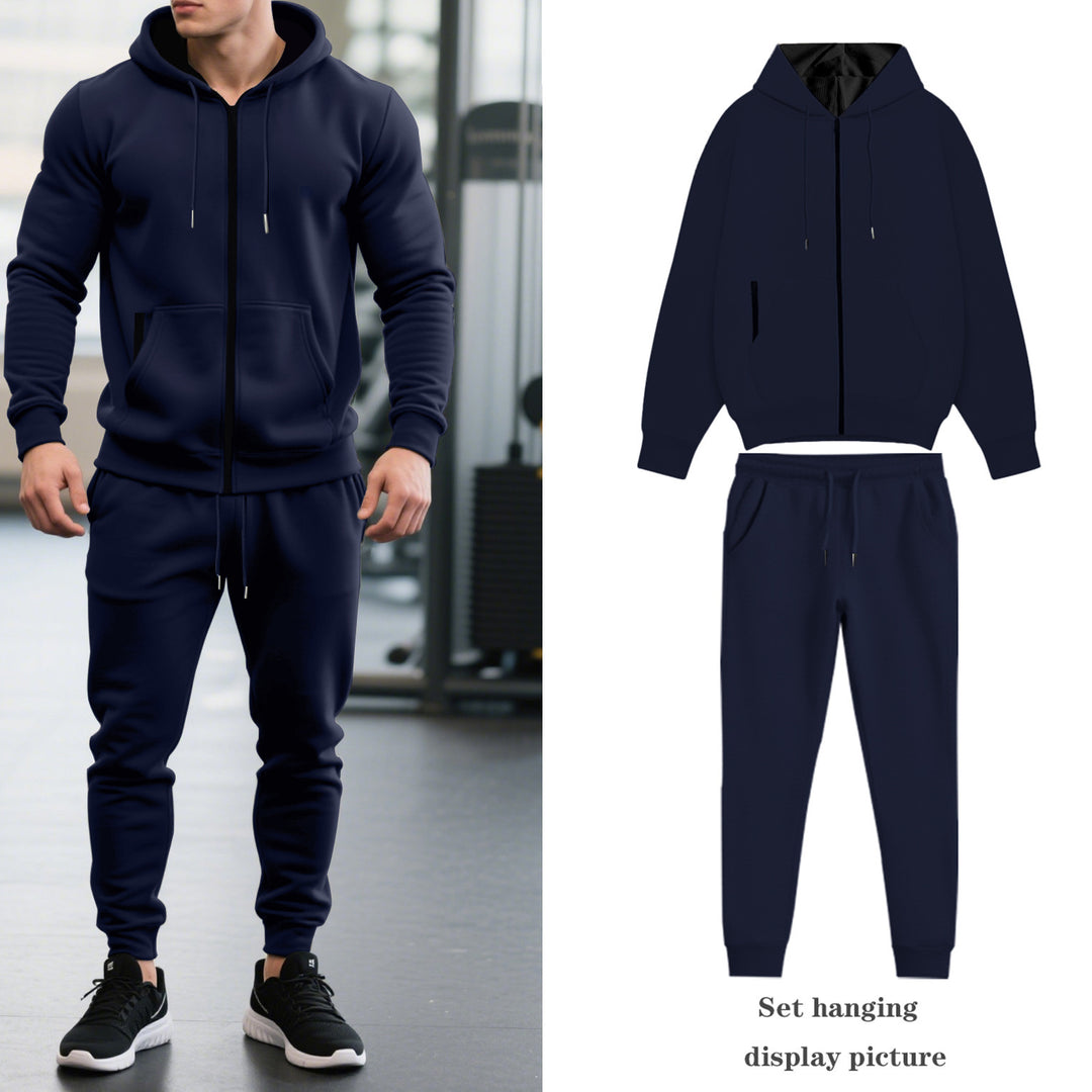 Men's tracksuit with hood and practical pockets Lisslune