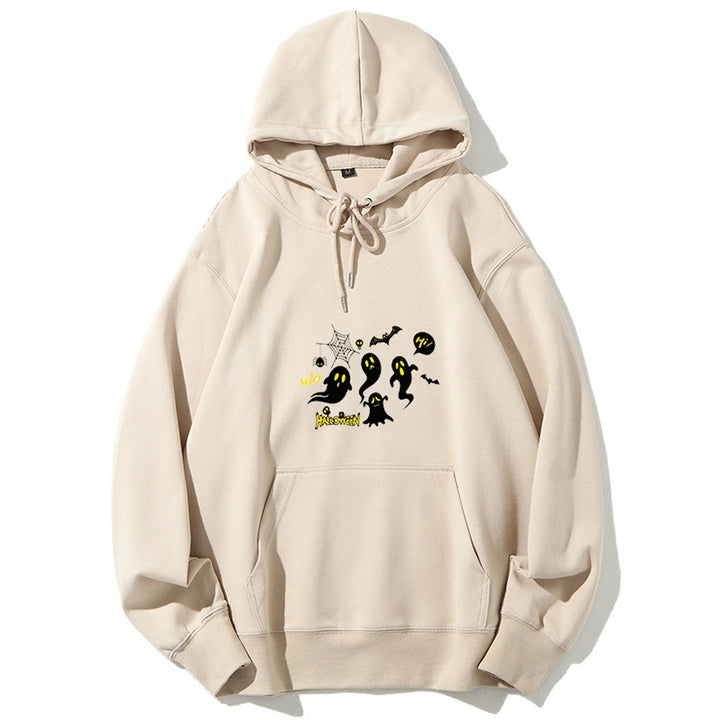 Women's Hooded Sweatshirt with Festive Halloween Motif Lisslune