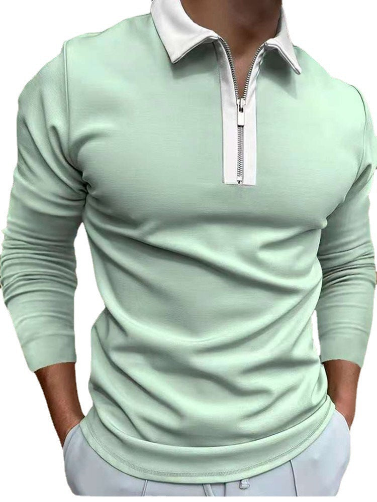 Men's sports pullover with stylish stand-up collar Lisslune
