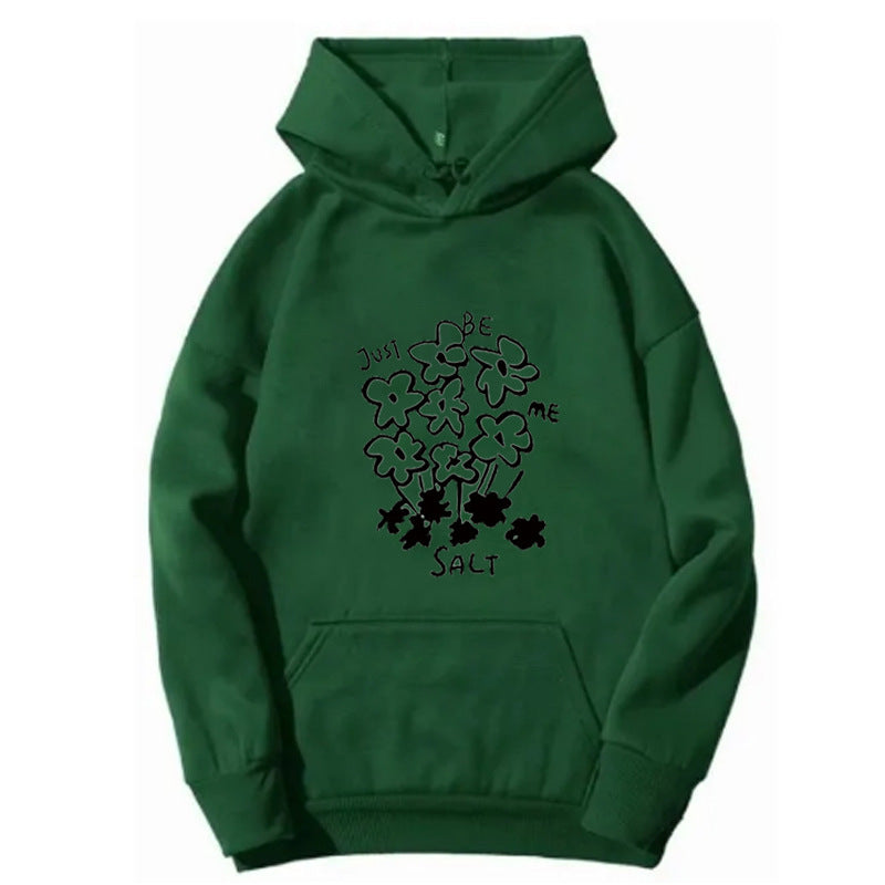 Women's hoodie with artistic floral motif Lisslune