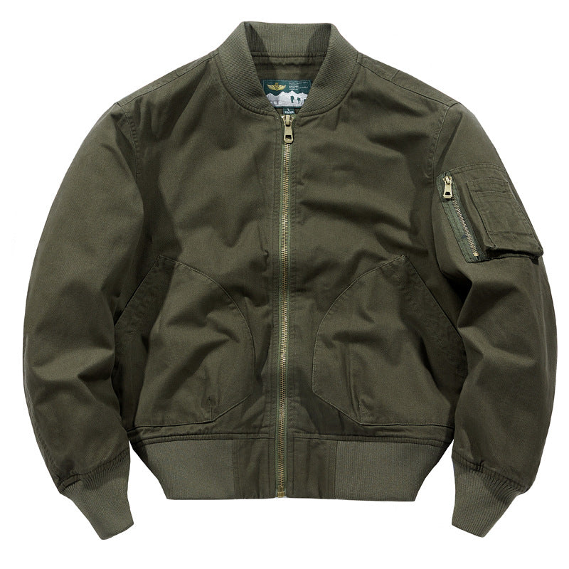 Men's Classic Bomber Jacket with Multiple Pockets Lisslune