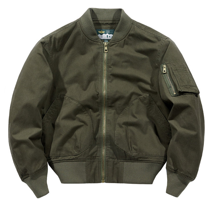Men's Classic Bomber Jacket with Multiple Pockets Lisslune