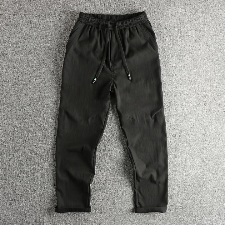 Men's sporty leisure pants with elastic waistband and practical drawstring Lisslune