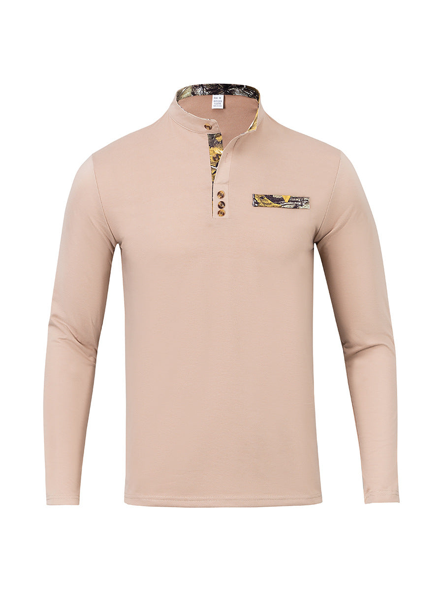 Men's Elegant Long Sleeve Shirt with Creative Collar Lisslune