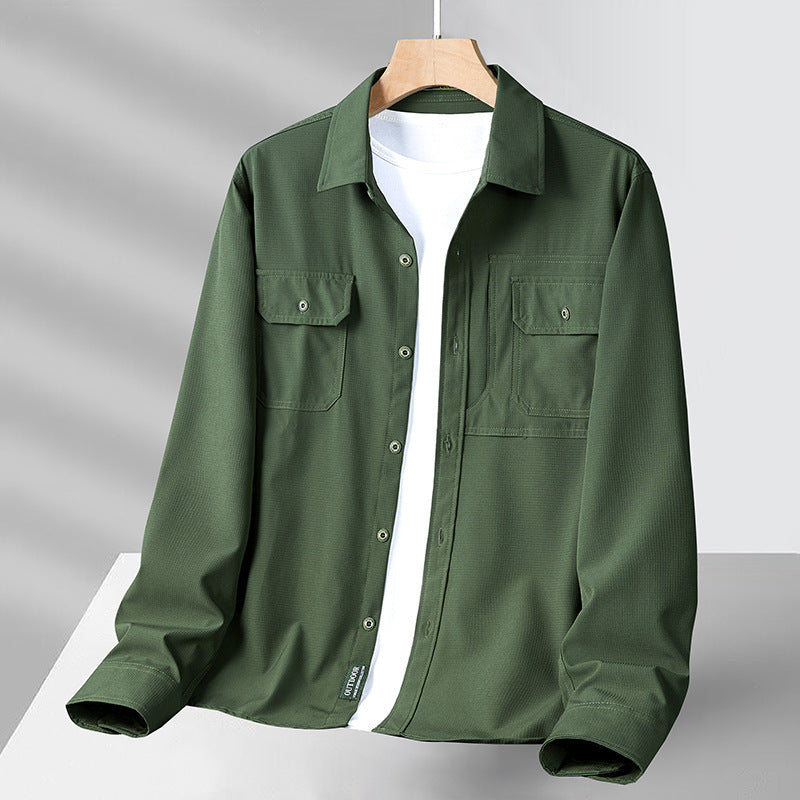 Men's Casual Shirt with Practical Pockets Lisslune