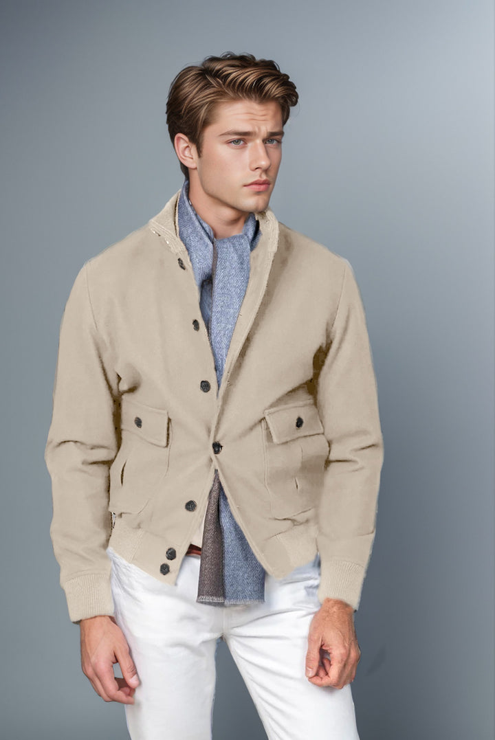 Men's fashionable utility jacket with practical pockets Lisslune 1760428331