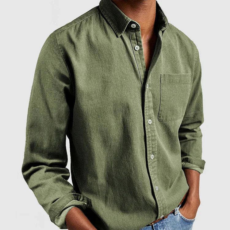 Men's casual leisure shirt made of light cotton fabric Lisslune