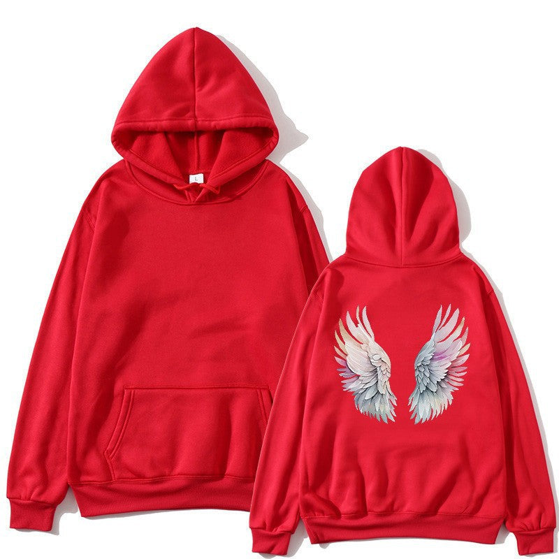 Women's hoodie with stylish angel wing design Lisslune