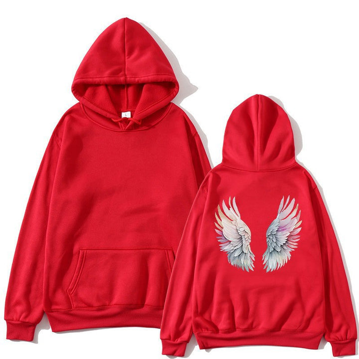Women's hoodie with stylish angel wing design Lisslune