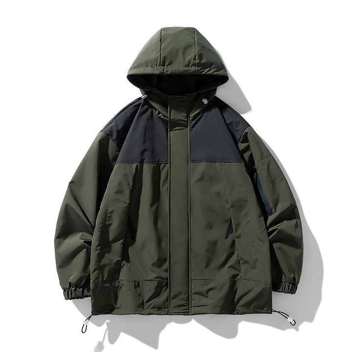 Men's functional weather jacket with innovative hood design and breathable inserts Lisslune