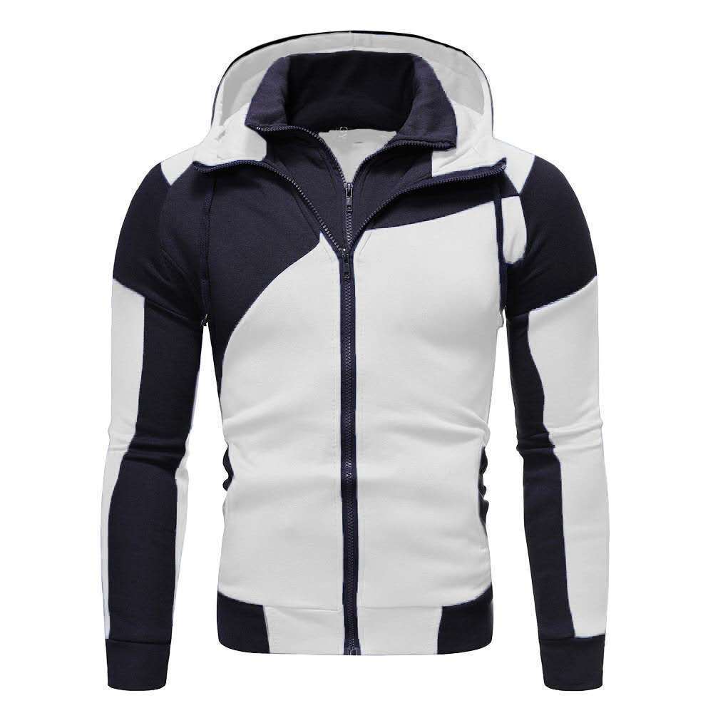 Men's Sporty Hoodie with Asymmetrical Design and Breathable Material Lisslune