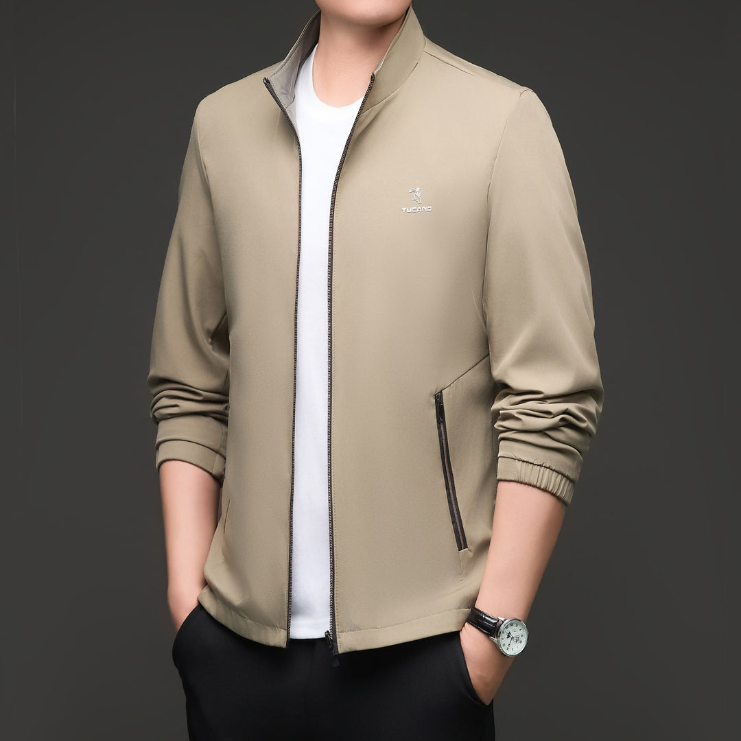 Men's Sporty Jacket with High Collar Lisslune
