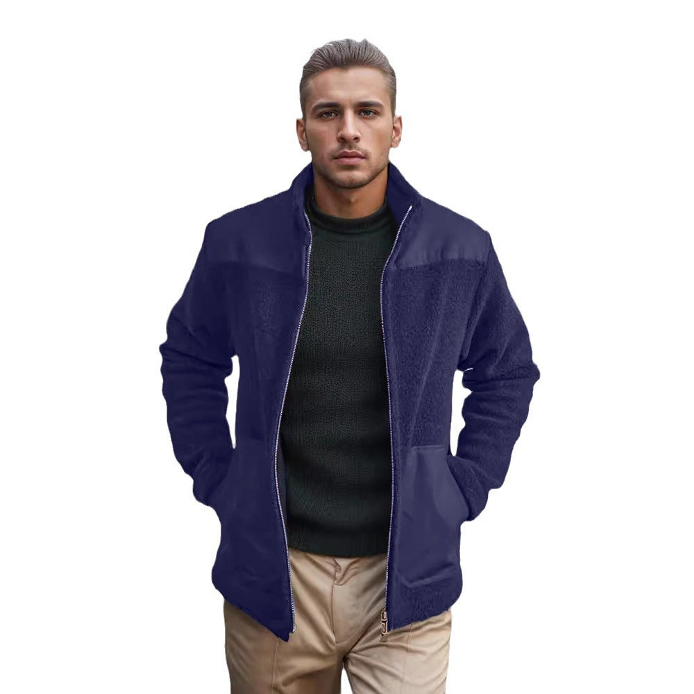 Men's fleece jacket with high-quality inner lining and practical zippered pockets Lisslune