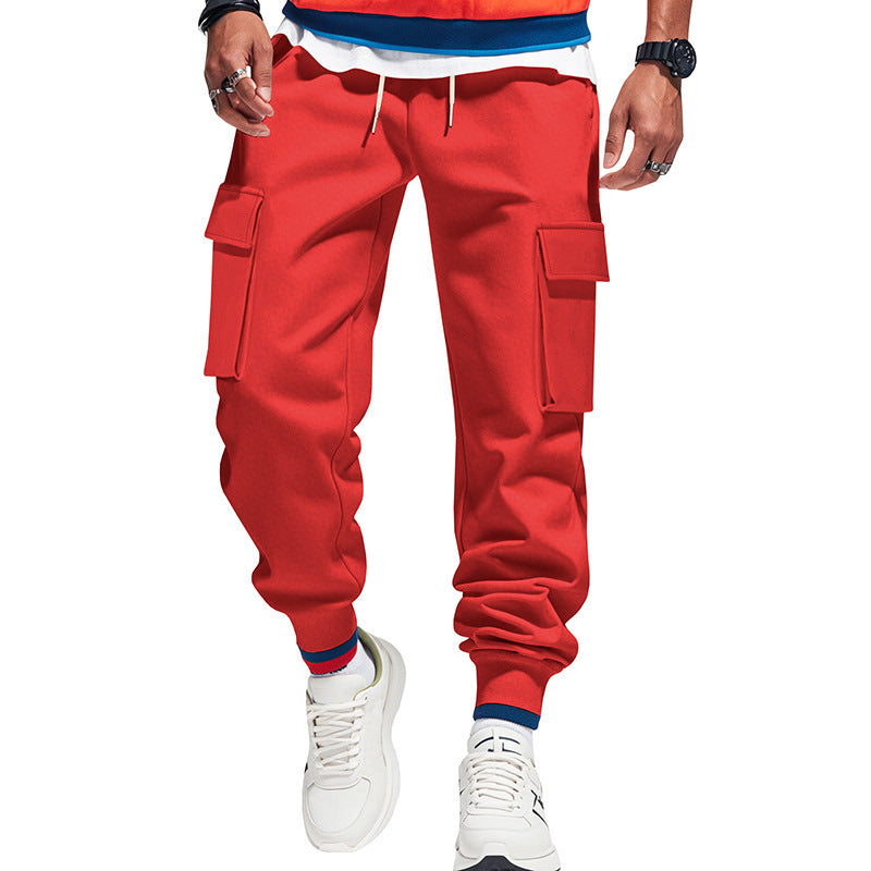 Men's cargo joggers with practical side pockets and elastic waistband Lisslune