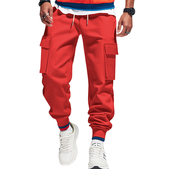 Men's cargo joggers with practical side pockets and elastic waistband Lisslune