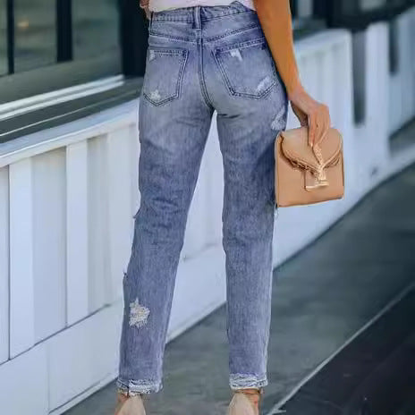 Ladies destroyed Boyfriend Jeans Lisslune