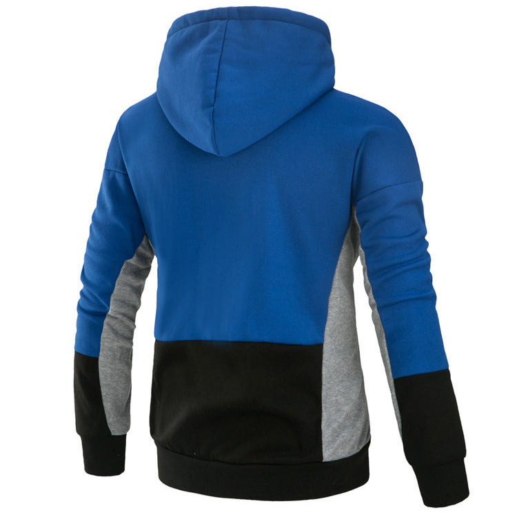 Men's hoodie with stylish color block design Lisslune
