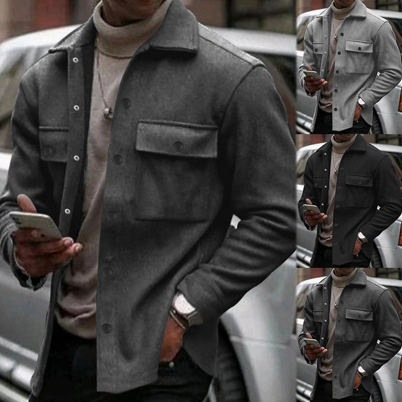 Men's casual jacket with practical pockets and modern design Lisslune