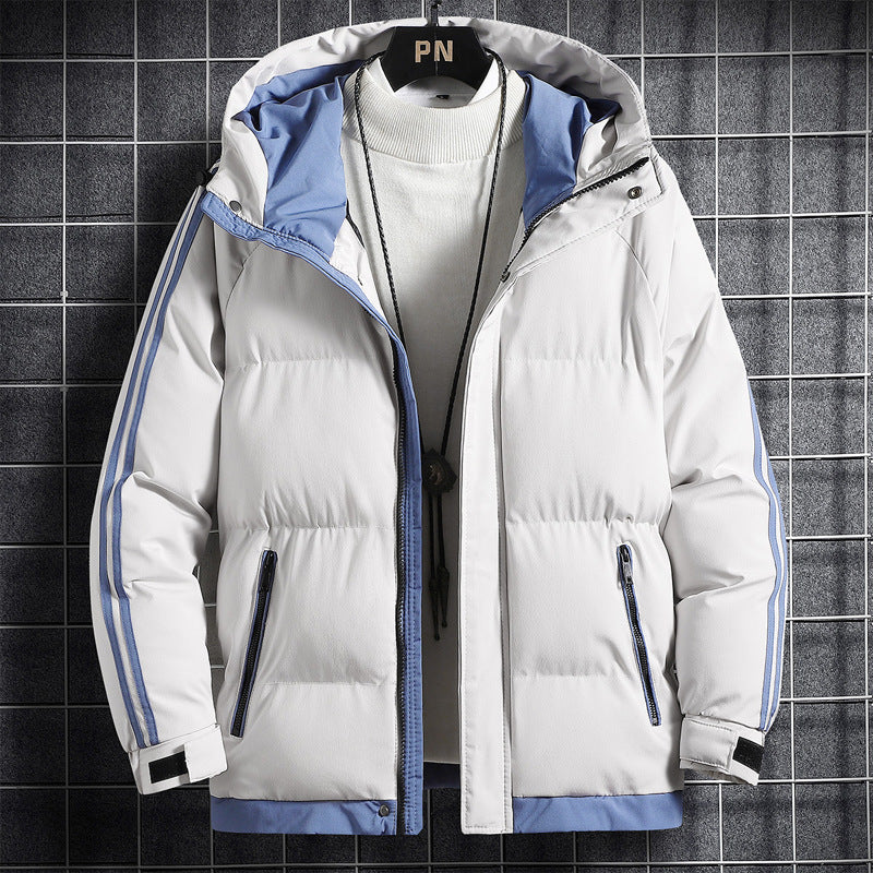 Men's Sporty Down Jacket with High Collar Lisslune