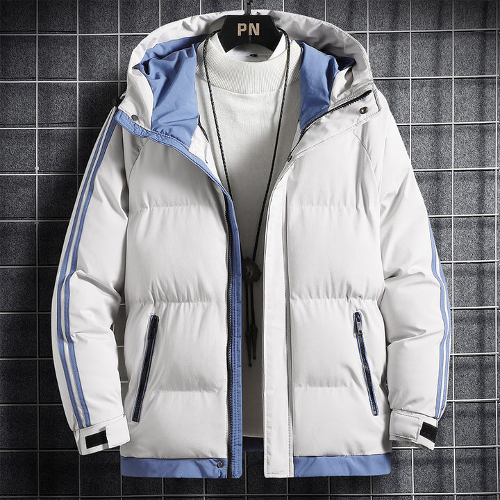 Men's Sporty Down Jacket with High Collar Lisslune