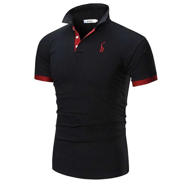 Men's polo shirt with contrasting collar and high-quality cotton materials Lisslune