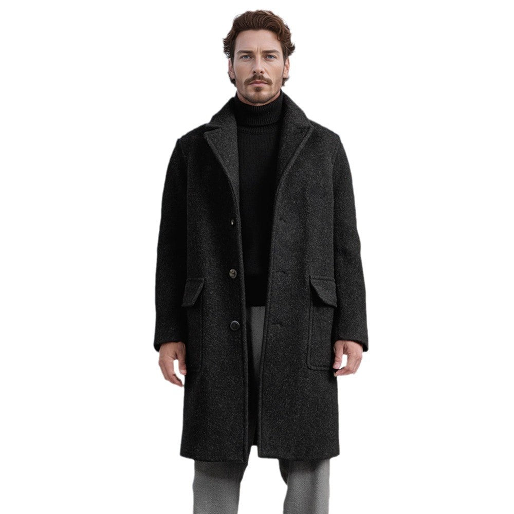 Men's wool coat with classic cut Lisslune