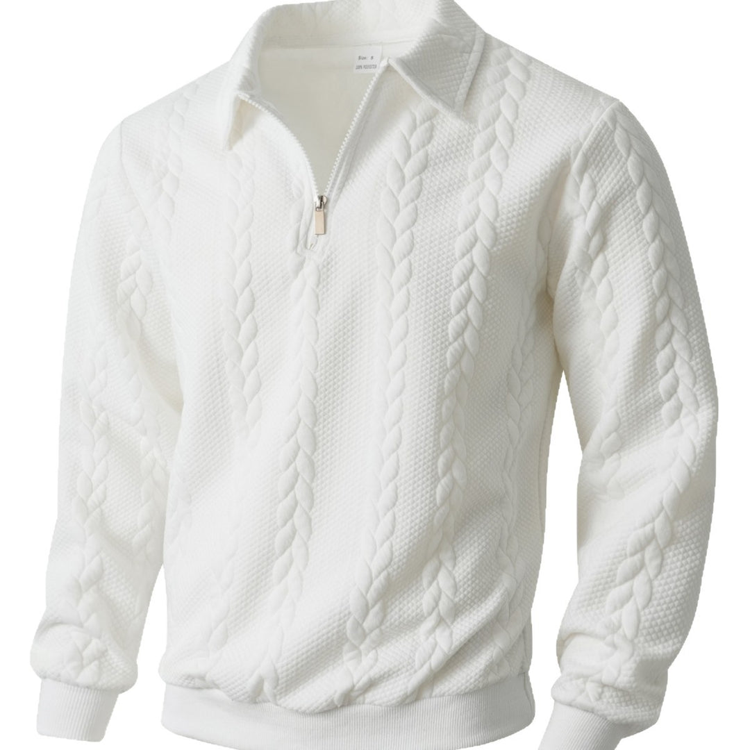 Men's elegant knitted sweater with zipper Lisslune