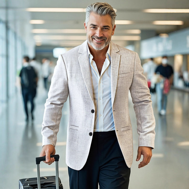 Men's elegant, structured blazer with modern cut Lisslune