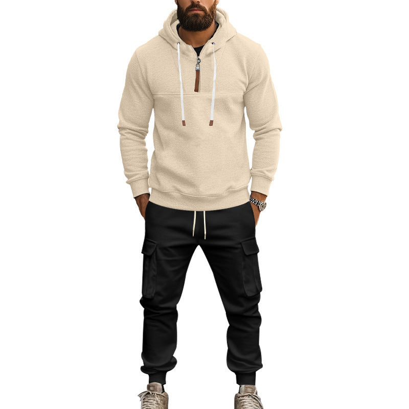 Men's Hoodie and Cargo Jogging Pants Set Lisslune