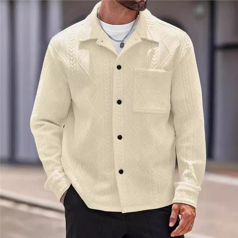 Men's textured leisure jacket Lisslune