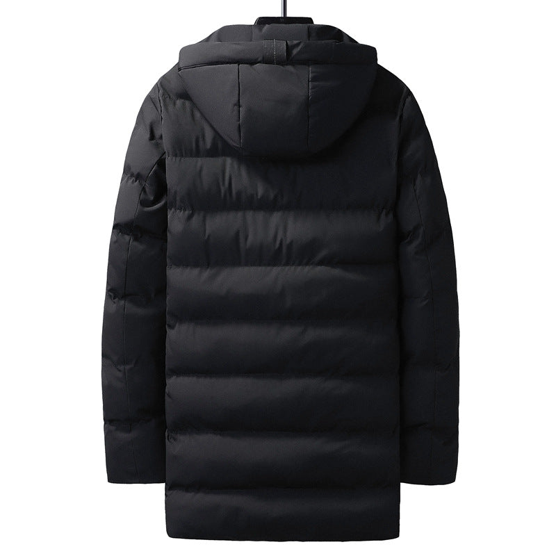 Men's insulated winter jacket with adjustable collar and functional pockets Lisslune