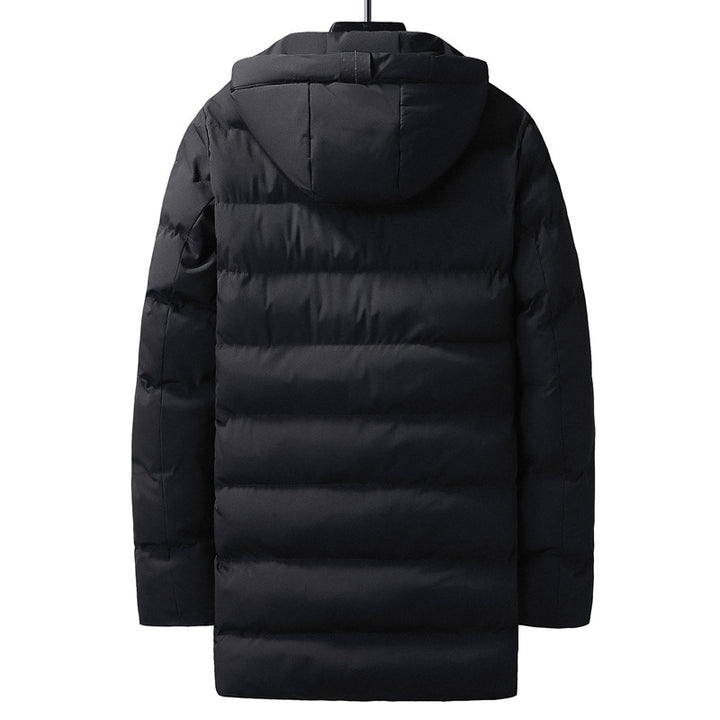 Men's insulated winter jacket with adjustable collar and functional pockets Lisslune