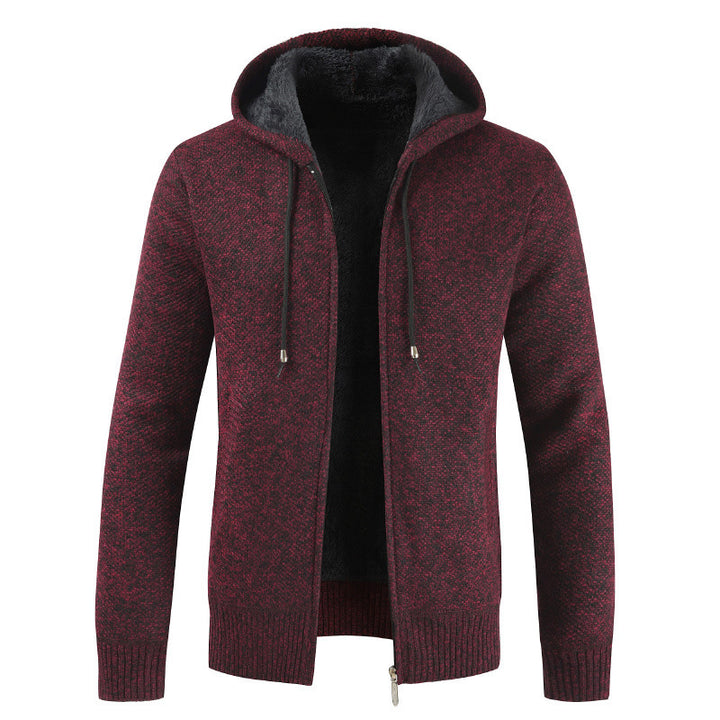 Men's Hoodie Jacket with Warming Fleece Lining Lisslune