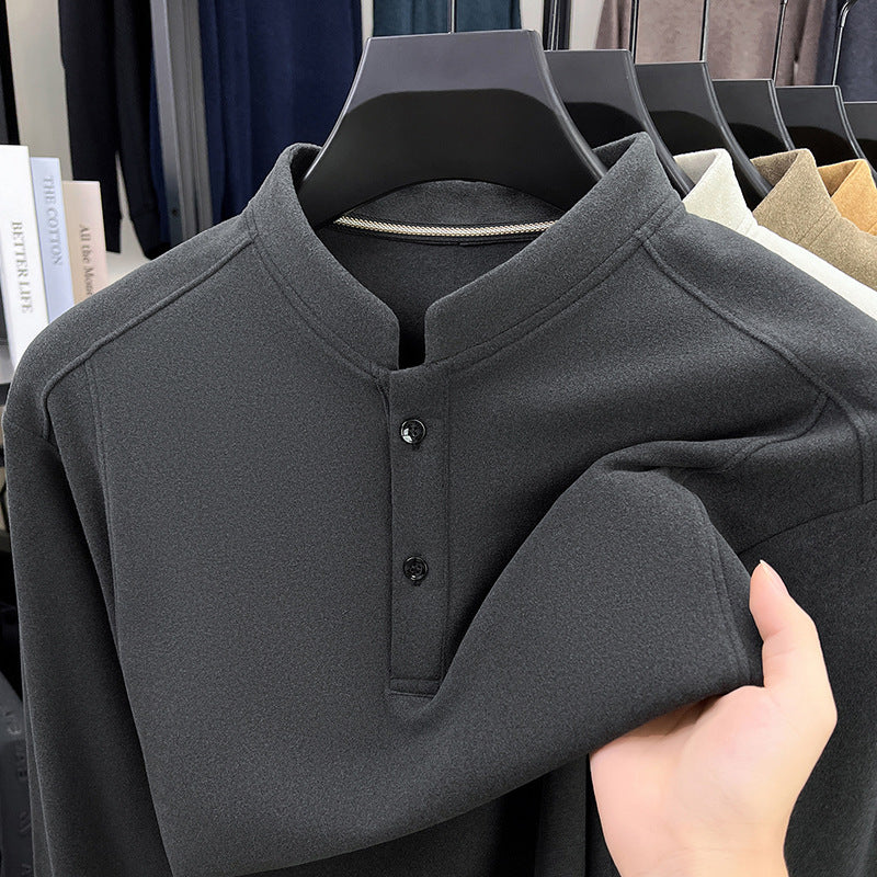 Men's casual long sleeve shirt with button closure Lisslune