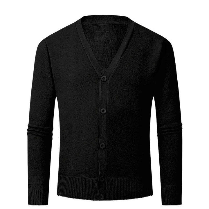 Men's cardigan with V-neck and buttonless design Lisslune