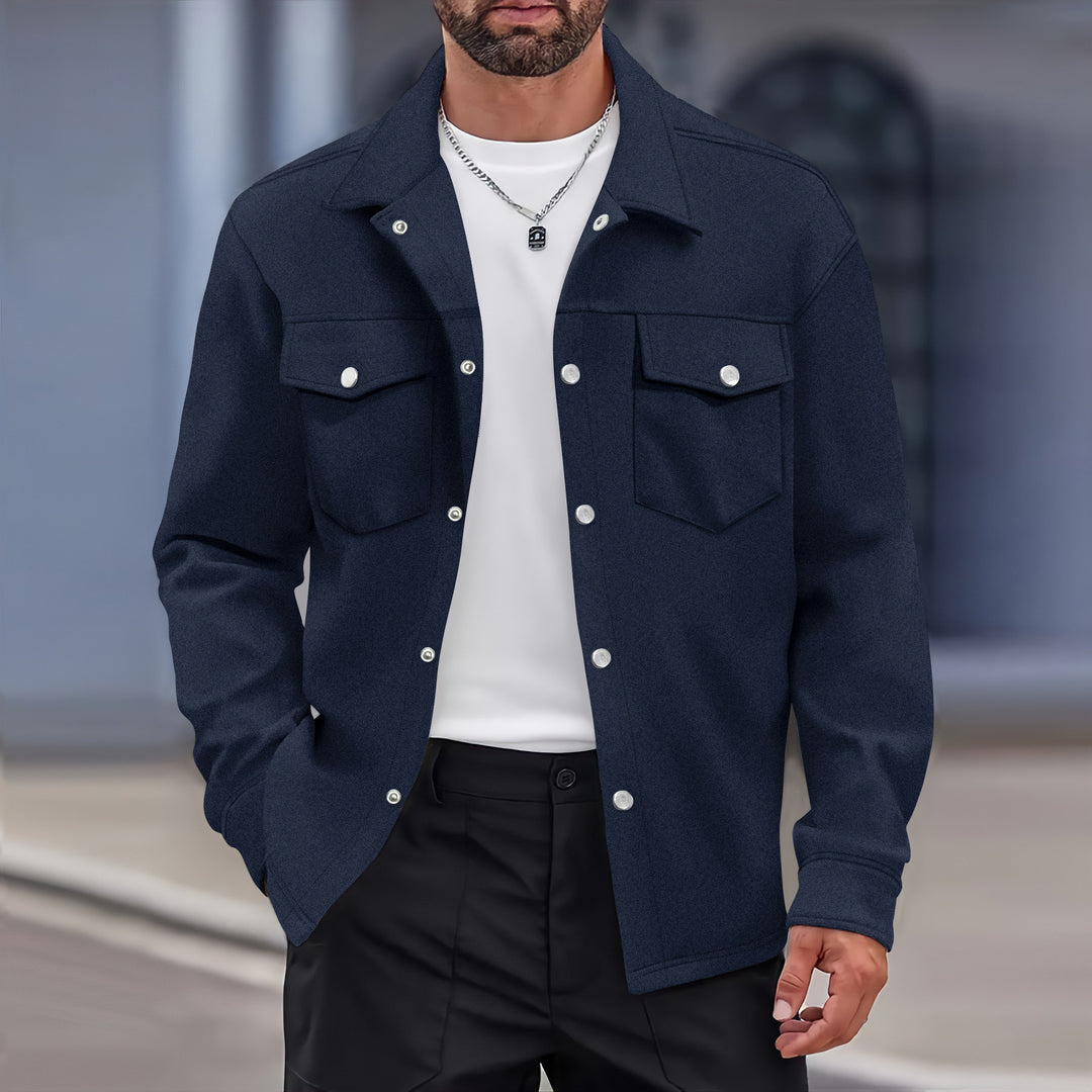 Men's fashionable utility jacket with practical pockets Lisslune