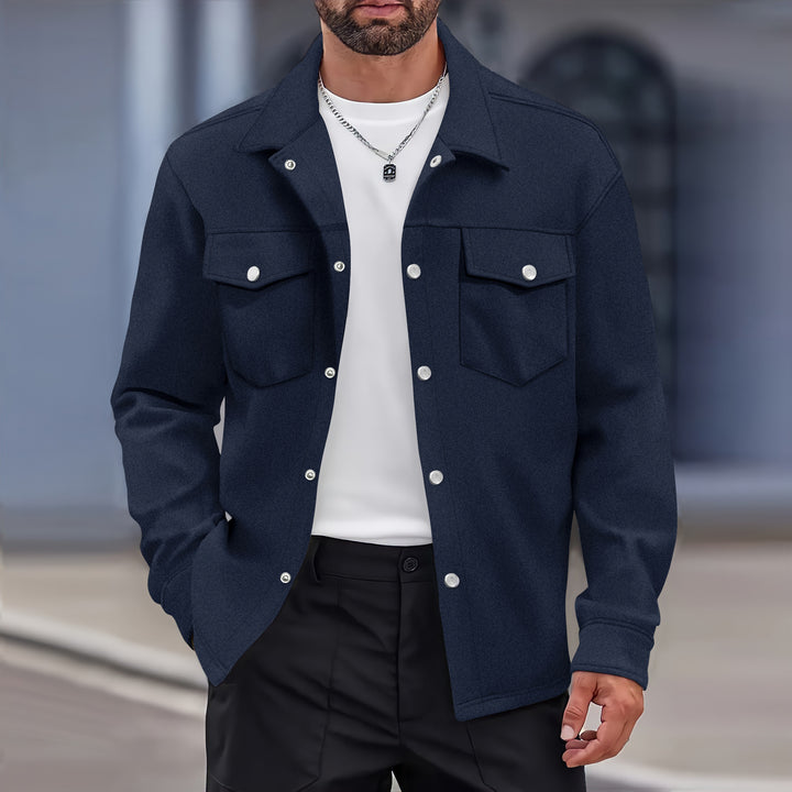 Men's fashionable utility jacket with practical pockets Lisslune