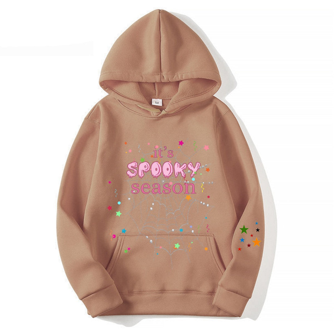 Women cozy hoodie with graphic Halloween design Lisslune