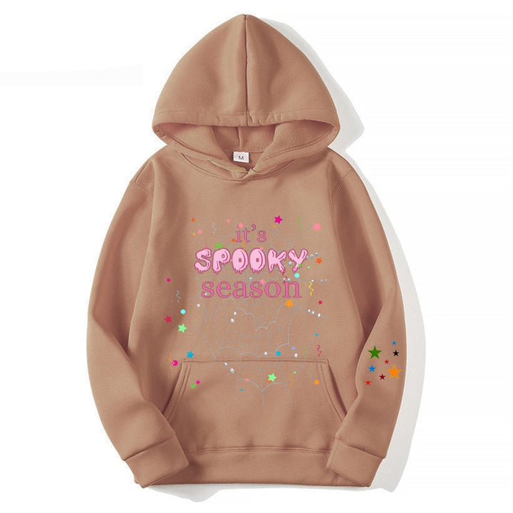 Women cozy hoodie with graphic Halloween design Lisslune