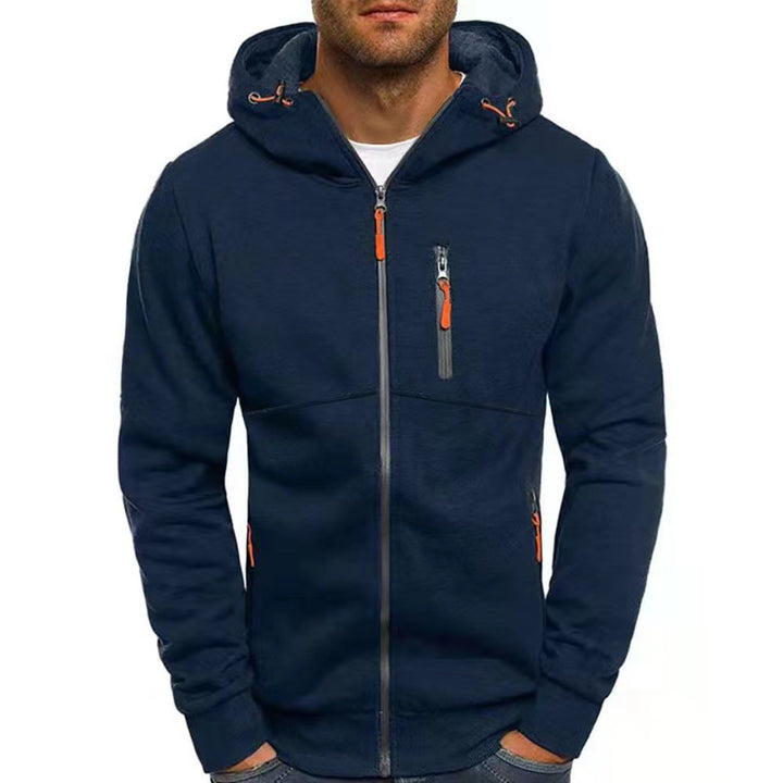 Men's hoodie with functional zip pockets and sporty design Lisslune