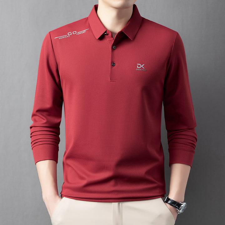 Men's functional polo shirt with lightweight breathable fabric Lisslune