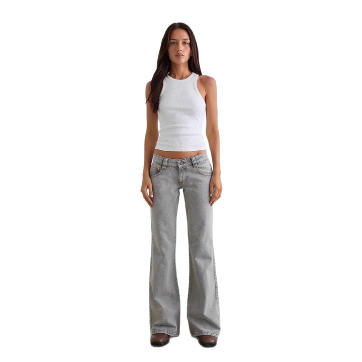 Women's bootcut jeans with a high waist and trendy cut Lisslune