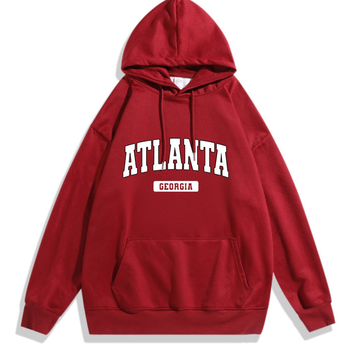 Women's hoodie with stylish Atlanta print Lisslune