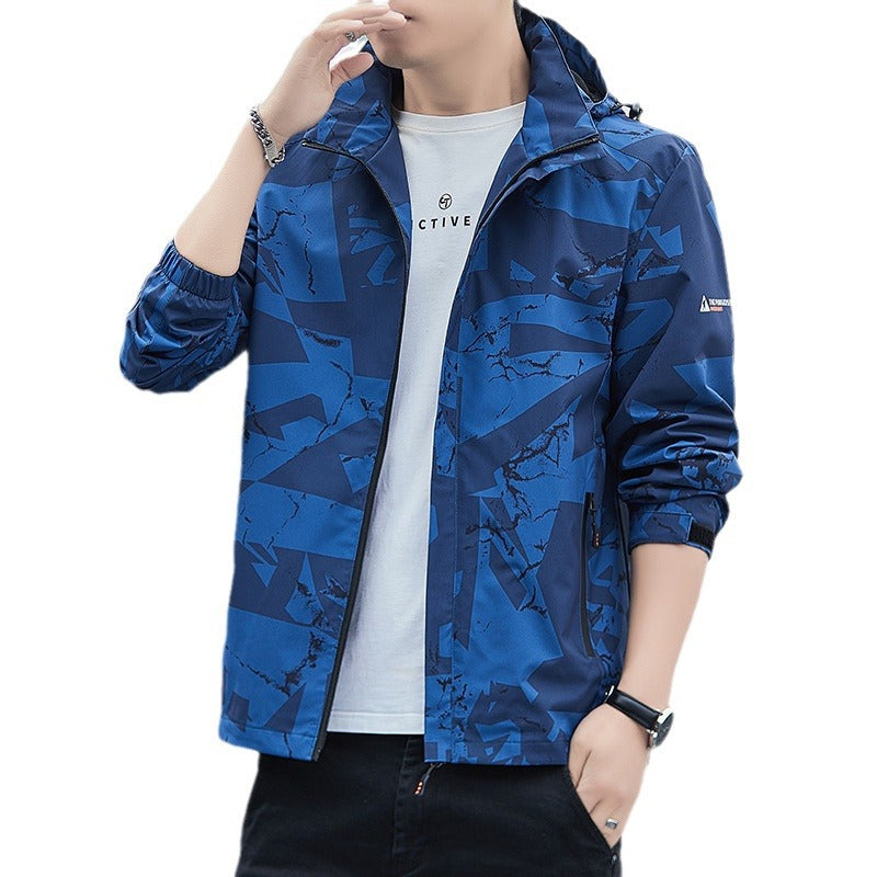 Men's Breathable Sports Jacket with Hood Lisslune