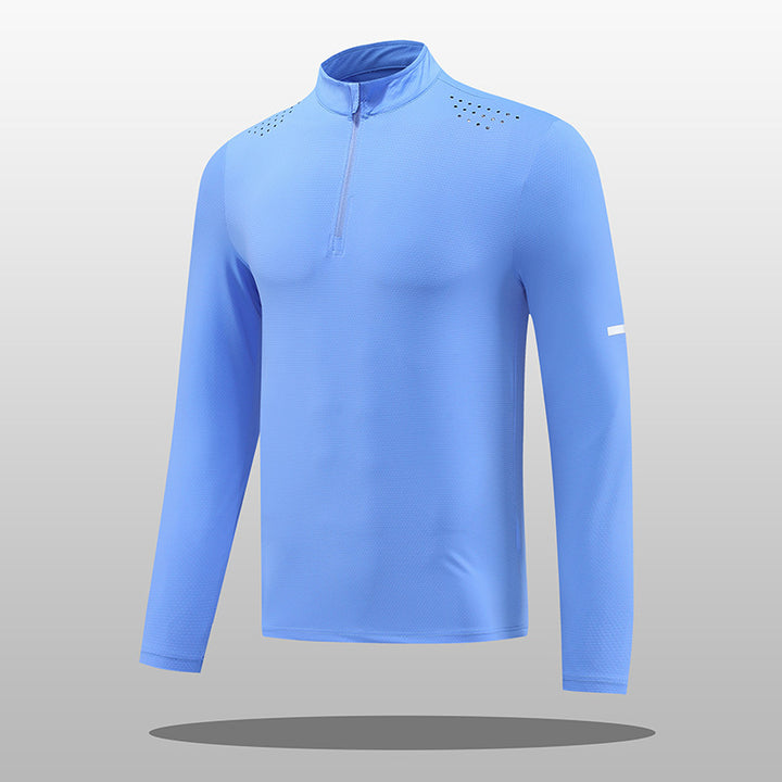 Men's functional long-sleeve shirt with zipper and breathable material Lisslune