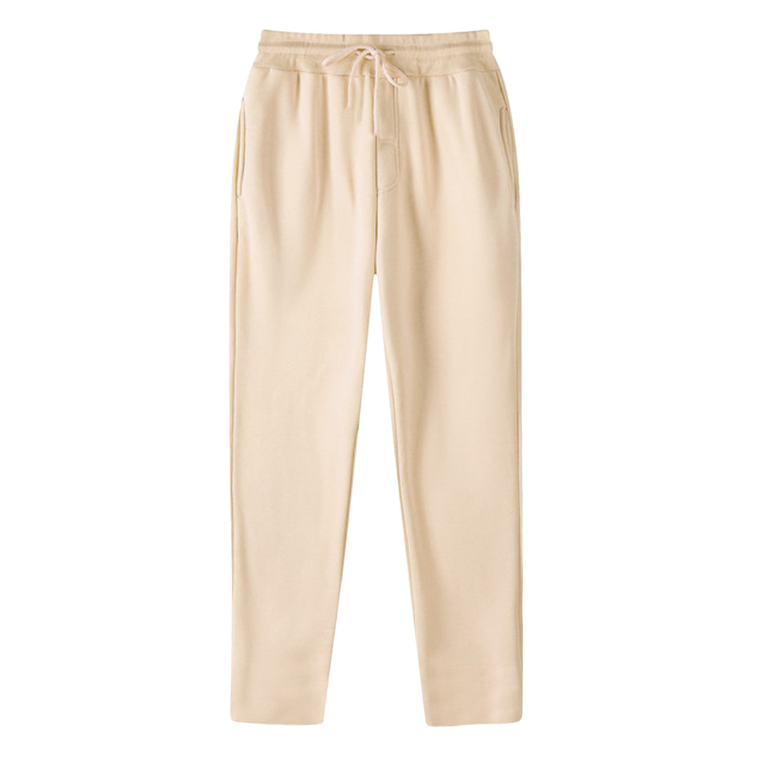 Men's sporty casual pants with elastic waistband and practical side pockets Lisslune