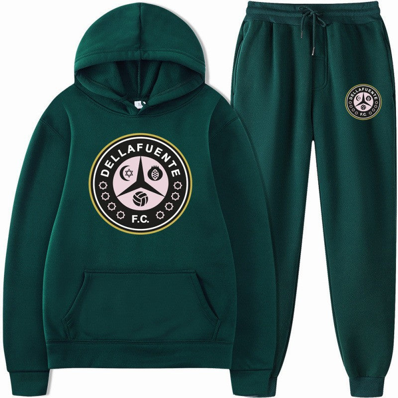 Women’s sweatshirt and jogging pants set with sporty club motif Lisslune