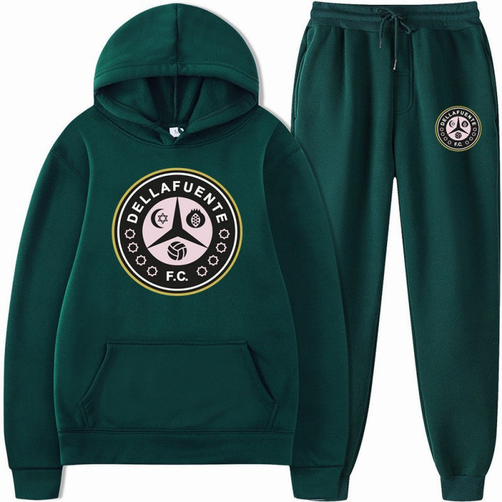 Women’s sweatshirt and jogging pants set with sporty club motif Lisslune