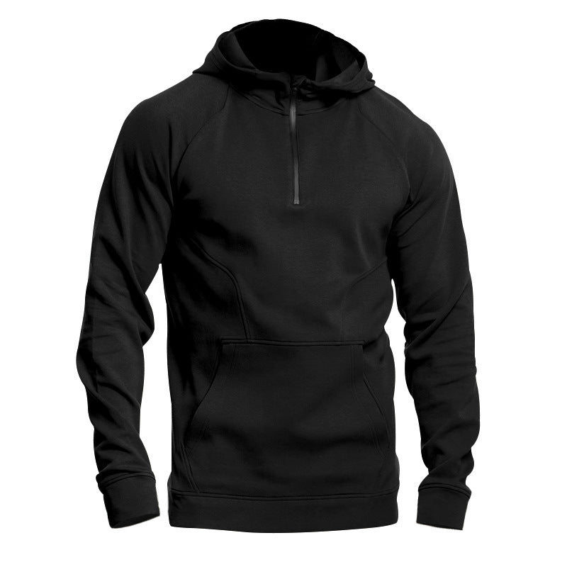 Men's functional hoodie with half zipper and practical pockets Lisslune